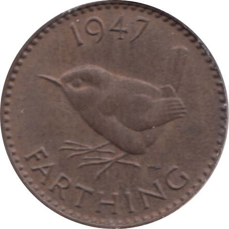 1947 FARTHING ( UNC ) 1 - Farthing - Cambridgeshire Coins