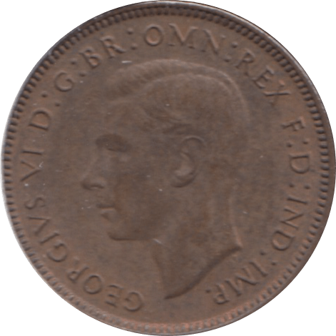 1947 FARTHING ( UNC ) 1 - Farthing - Cambridgeshire Coins
