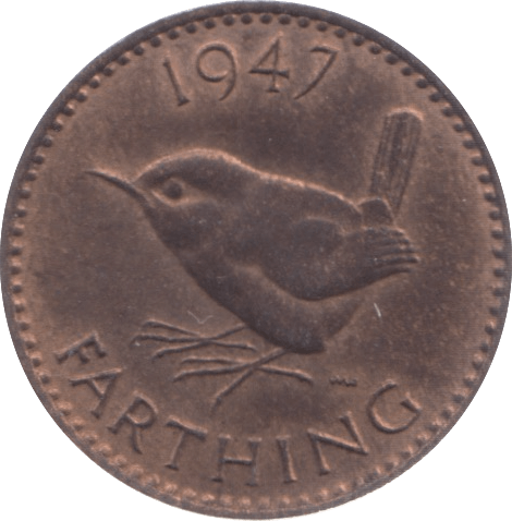 1947 FARTHING ( UNC ) 5 - Farthing - Cambridgeshire Coins