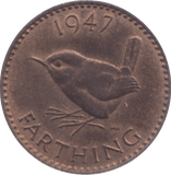 1947 FARTHING ( UNC ) 5 - Farthing - Cambridgeshire Coins