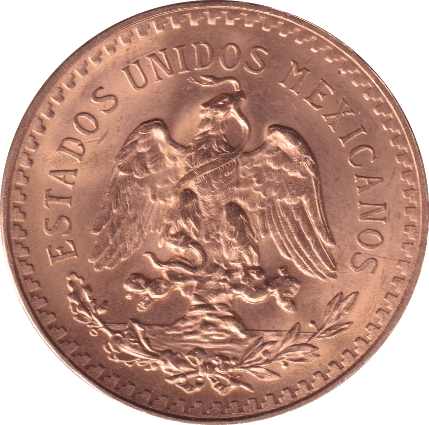 1947 GOLD 50 PESO MEXICO - Gold World Coins - Cambridgeshire Coins
