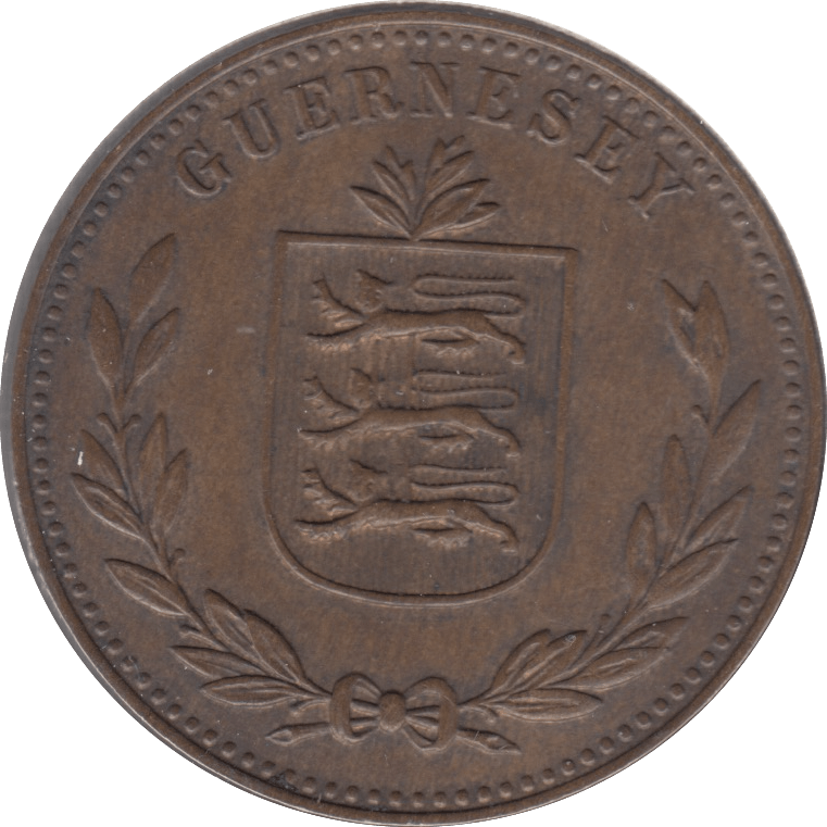 1947 GUERNSEY 8 DOUBLES - WORLD COINS - Cambridgeshire Coins