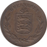 1947 GUERNSEY 8 DOUBLES - WORLD COINS - Cambridgeshire Coins