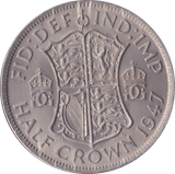 1947 HALFCROWN ( UNC ) - Halfcrown - Cambridgeshire Coins