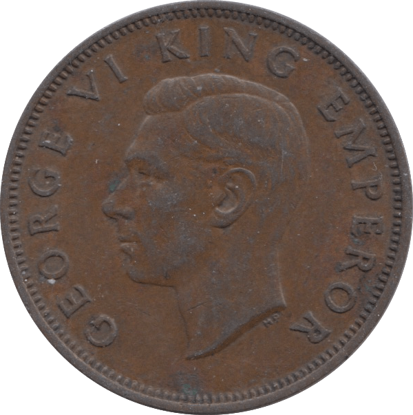 1947 HALFPENNY NEW ZEALAND - WORLD COINS - Cambridgeshire Coins