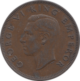1947 HALFPENNY NEW ZEALAND - WORLD COINS - Cambridgeshire Coins
