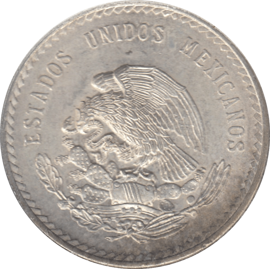 1947 MEXICO SILVER 5 PESOS - WORLD SILVER COINS - Cambridgeshire Coins