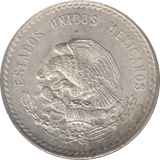 1947 MEXICO SILVER 5 PESOS - WORLD SILVER COINS - Cambridgeshire Coins