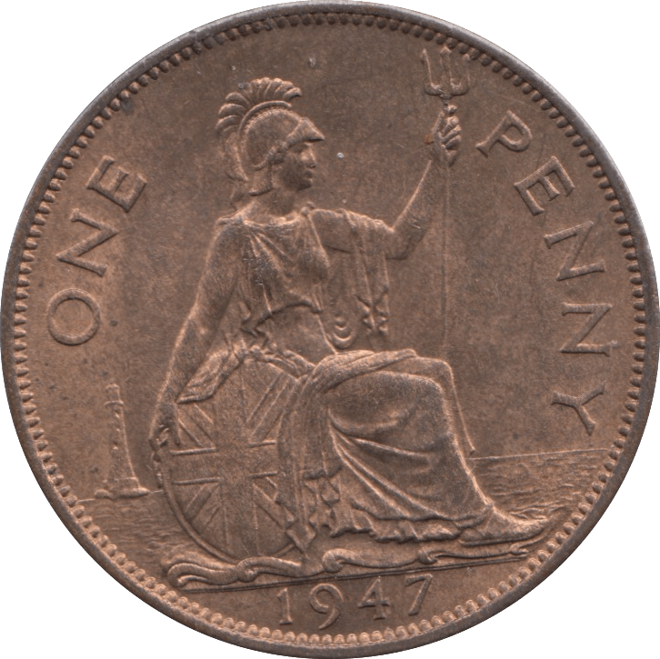 1947 PENNY ( BU ) 5 - Penny - Cambridgeshire Coins