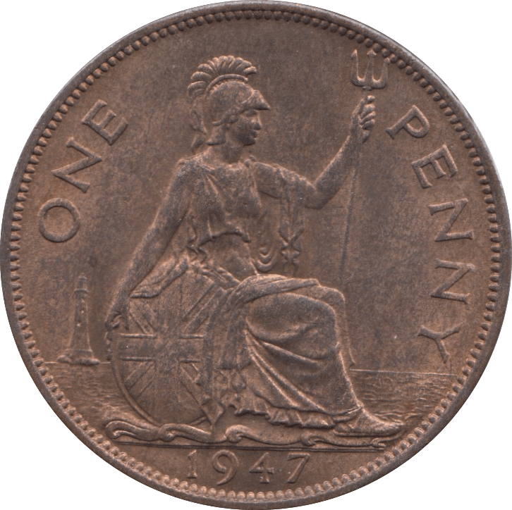 1947 PENNY ( BU ) 6 - Penny - Cambridgeshire Coins