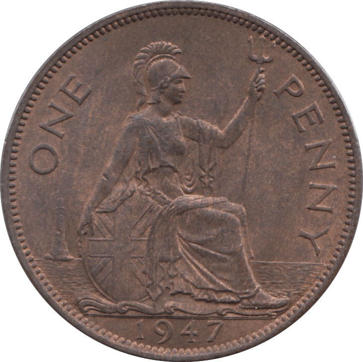 1947 PENNY ( UNC ) 5 - Penny - Cambridgeshire Coins