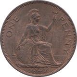 1947 PENNY ( UNC ) 5 - Penny - Cambridgeshire Coins