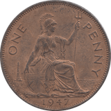 1947 PENNY ( UNC ) 6 - Penny - Cambridgeshire Coins