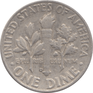 1947 SILVER DIME USA - SILVER WORLD COINS - Cambridgeshire Coins