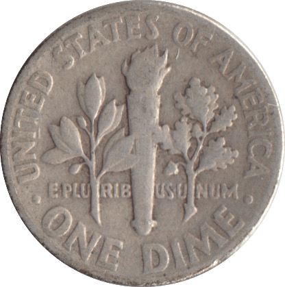 1947 SILVER ONE DIME USA - SILVER WORLD COINS - Cambridgeshire Coins