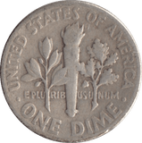 1947 SILVER ONE DIME USA - SILVER WORLD COINS - Cambridgeshire Coins