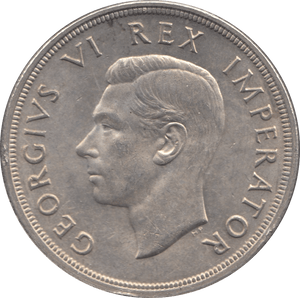 1947 SOUTH AFRICA SILVER FIVE SHILLING - WORLD SILVER COINS - Cambridgeshire Coins