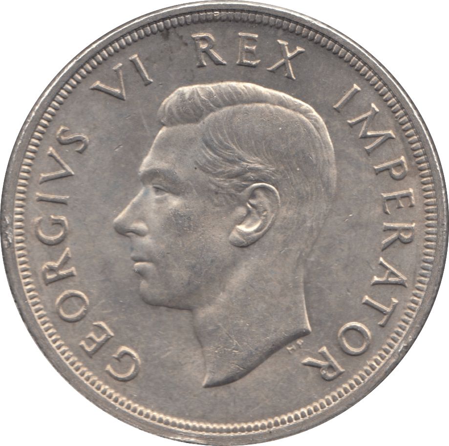 1947 SOUTH AFRICA SILVER FIVE SHILLING - WORLD SILVER COINS - Cambridgeshire Coins