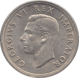 1947 SOUTH AFRICA SILVER FIVE SHILLING - WORLD SILVER COINS - Cambridgeshire Coins
