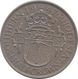 1947 SOUTHERN RHODESIA HALFCROWN - WORLD COINS - Cambridgeshire Coins