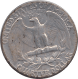 1947 USA SILVER 1/4 DOLLAR - SILVER WORLD COINS - Cambridgeshire Coins