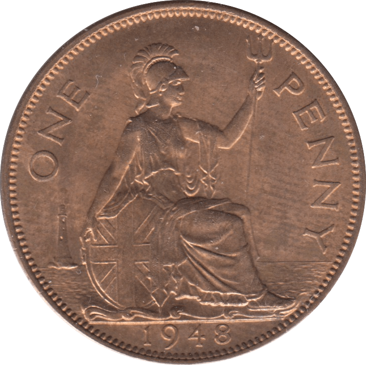 1948 1 PENNY ( BU ) 6 - Penny - Cambridgeshire Coins