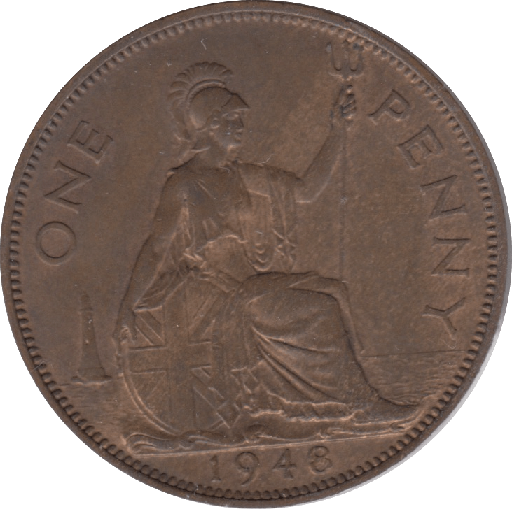1948 1 PENNY ( UNC ) 6 - Penny - Cambridgeshire Coins