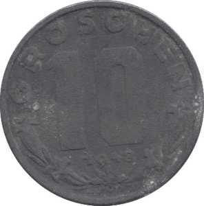 1948 10 GROSCHEN AUSTRIA - WORLD COINS - Cambridgeshire Coins