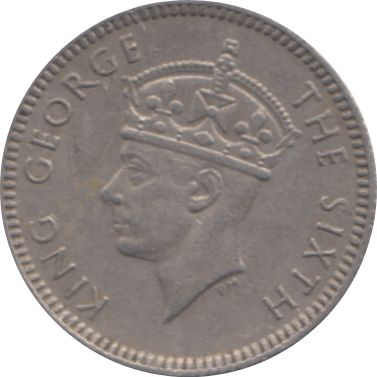 1948 5 CENTS MALAYA - WORLD COINS - Cambridgeshire Coins