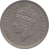 1948 5 CENTS MALAYA - WORLD COINS - Cambridgeshire Coins