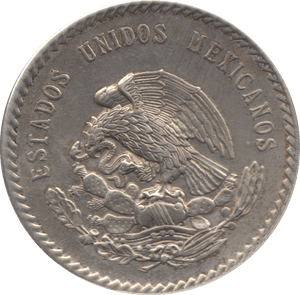 1948 5 SILVER PESOS MEXICO - SILVER WORLD COINS - Cambridgeshire Coins