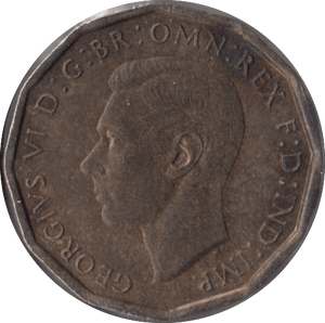 1948 BRASS THREEPENCE ( UNC ) - Threepence - Cambridgeshire Coins