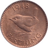 1948 FARTHING ( BU ) - Farthing - Cambridgeshire Coins