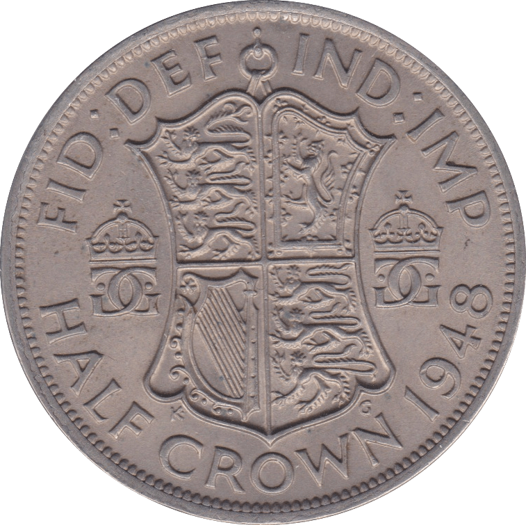 1948 HALFCROWN ( GVF ) - Halfcrown - Cambridgeshire Coins