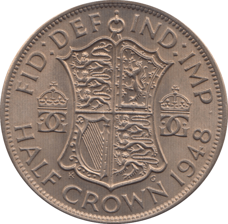 1948 HALFCROWN ( UNC ) 4 - HALFCROWN - Cambridgeshire Coins