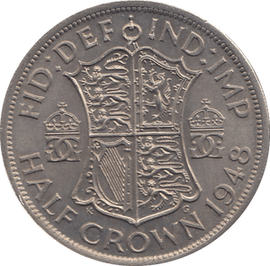 1948 HALFCROWN ( UNC ) B - Halfcrown - Cambridgeshire Coins