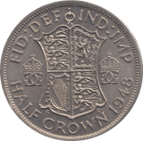 1948 HALFCROWN ( UNC ) B - Halfcrown - Cambridgeshire Coins