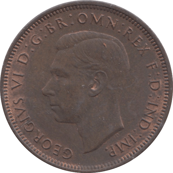 1948 HALFPENNY ( UNC ) 1 - Halfpenny - Cambridgeshire Coins