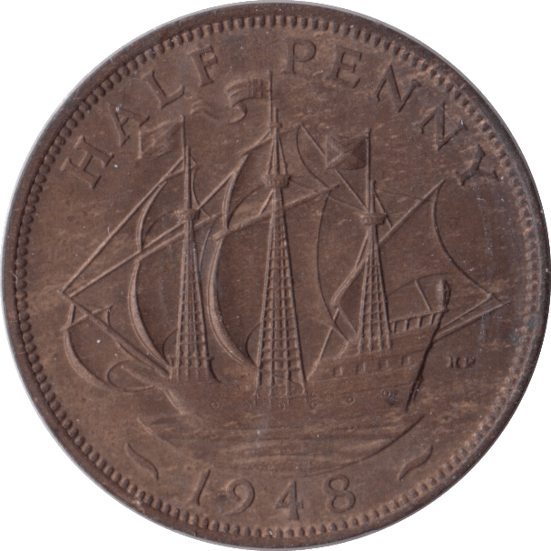 1948 HALFPENNY ( UNC ) - Halfpenny - Cambridgeshire Coins