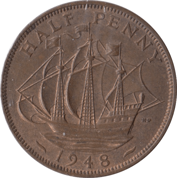 1948 HALFPENNY ( UNC ) - Halfpenny - Cambridgeshire Coins