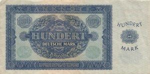 1948 Hundert deutsche mark banknote C0775082 REF 183 - World Banknotes - Cambridgeshire Coins