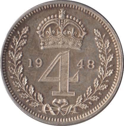 1948 MAUNDY FOURPENCE ( UNC ) - MAUNDY FOURPENCE - Cambridgeshire Coins