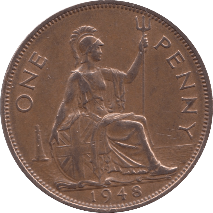 1948 PENNY ( EF ) 1 - Penny - Cambridgeshire Coins
