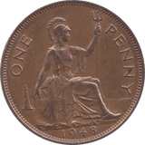 1948 PENNY ( EF ) 1 - Penny - Cambridgeshire Coins