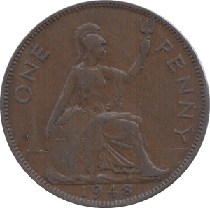 1948 PENNY ( GVF ) 2 - Penny - Cambridgeshire Coins