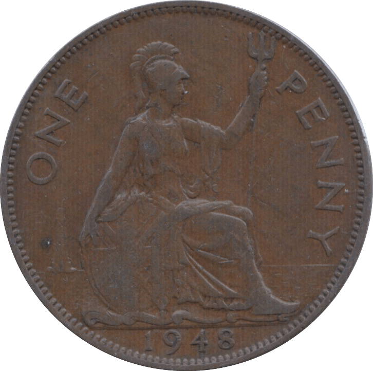 1948 PENNY ( GVF ) 2 - Penny - Cambridgeshire Coins