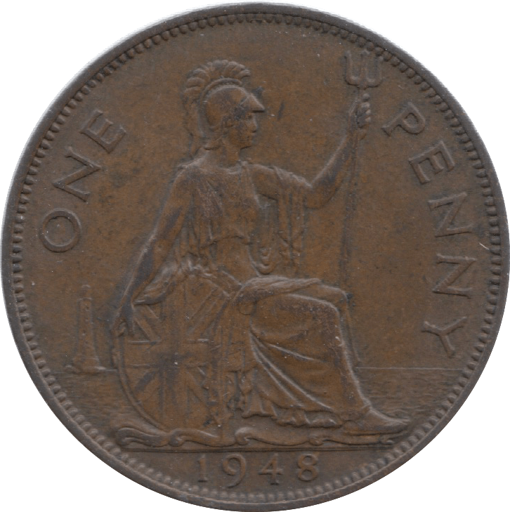 1948 PENNY ( UNC ) 14 - Penny - Cambridgeshire Coins