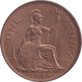1948 PENNY ( UNC ) 2 - Penny - Cambridgeshire Coins