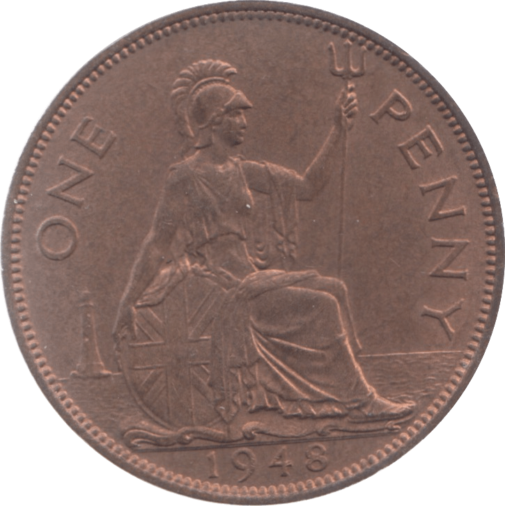 1948 PENNY ( UNC ) 5 - Penny - Cambridgeshire Coins
