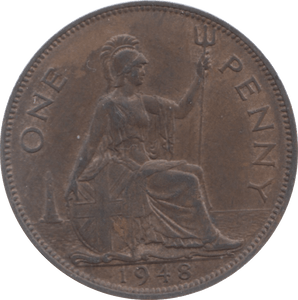 1948 PENNY ( UNC ) 6 - Penny - Cambridgeshire Coins